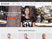 Tablet Screenshot of headlineshirts.net